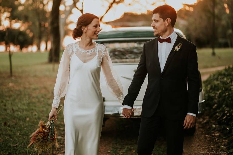 casamiento al atardecer 