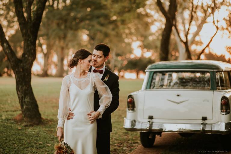 casamiento al atardecer terrazas del bosque