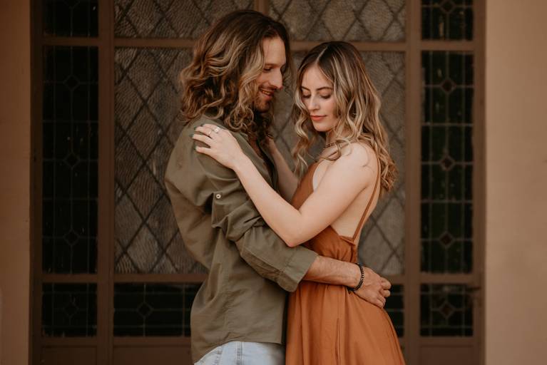 Pareja de jovenes. Amor. Producción. Pareja modelo.