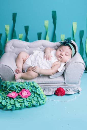 Acompanhamento mensal de bebê sereia