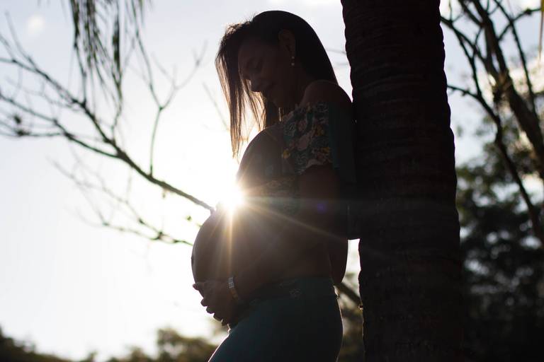 Ensaio gestante externa