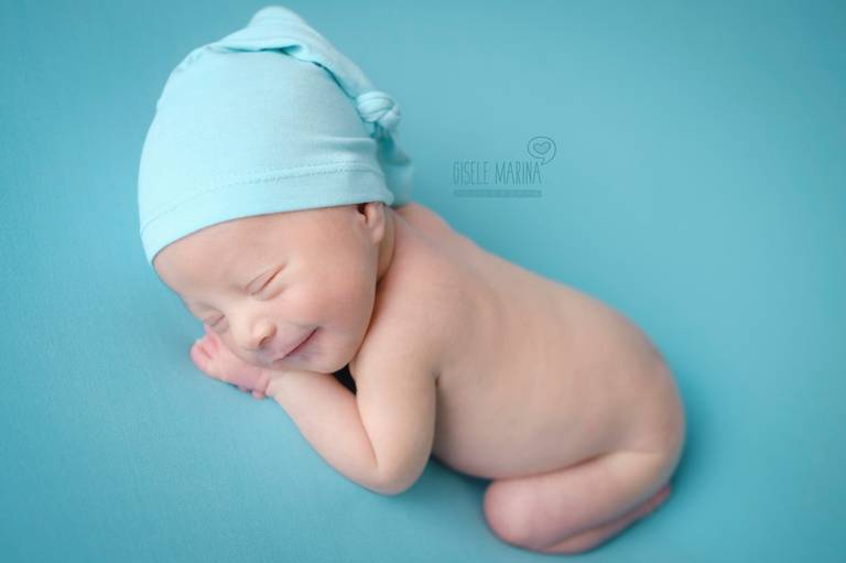 Sorriso do Gael - ensaio newborn