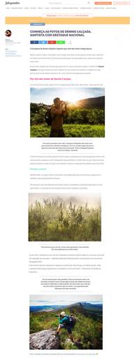 Matéria destacando as fotos de Dennis Calçada no Juicy Santos