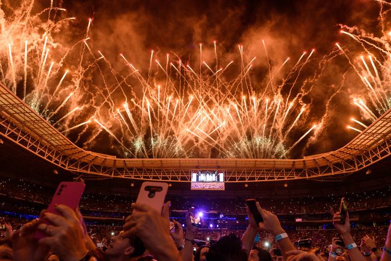 Fotografia de música show Amigos, Allianz Parque, São Paulo