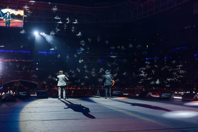 Fotografia de música show Amigos, Allianz Parque, São Paulo