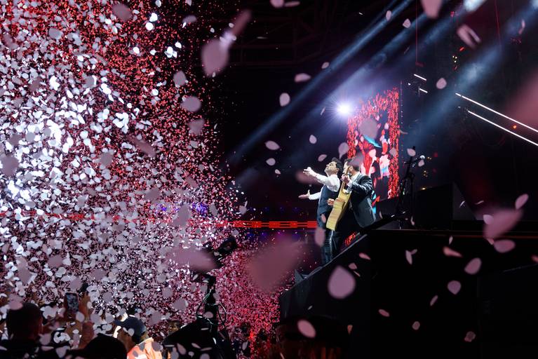 Fotografia de música show Amigos, Allianz Parque, São Paulo