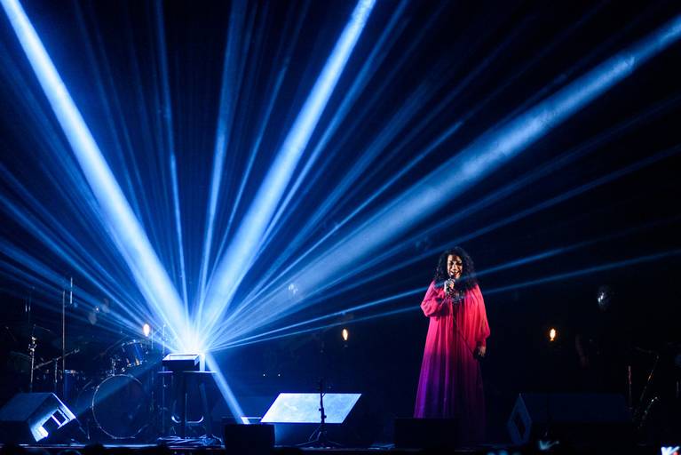 Fotografia de música show Gal Costa