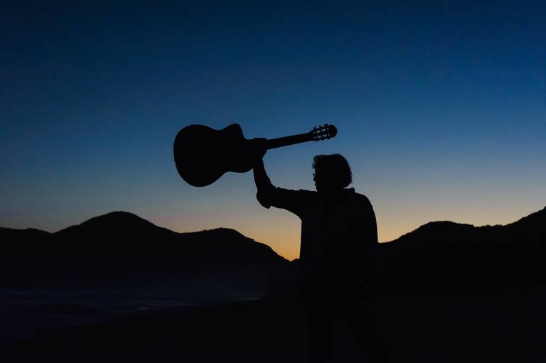 Fotografia de música ensaio Lourent Voulzy para disco Belem