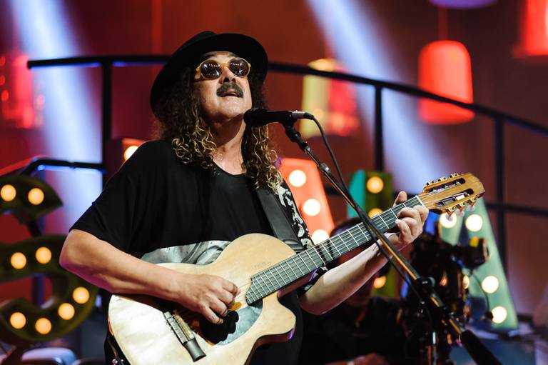 Fotografia de música show Novos Baianos, gravação de DVD, Rio de Janeiro