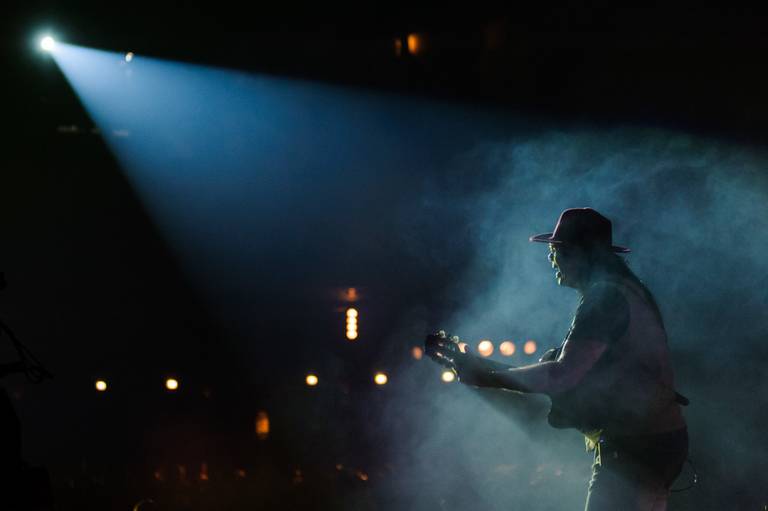 Fotografia de música show Novos Baianos, gravação de DVD, Rio de Janeiro