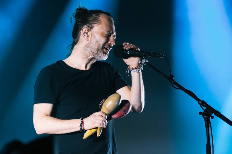Fotografia de música show Radiohead, Rio de Janeiro