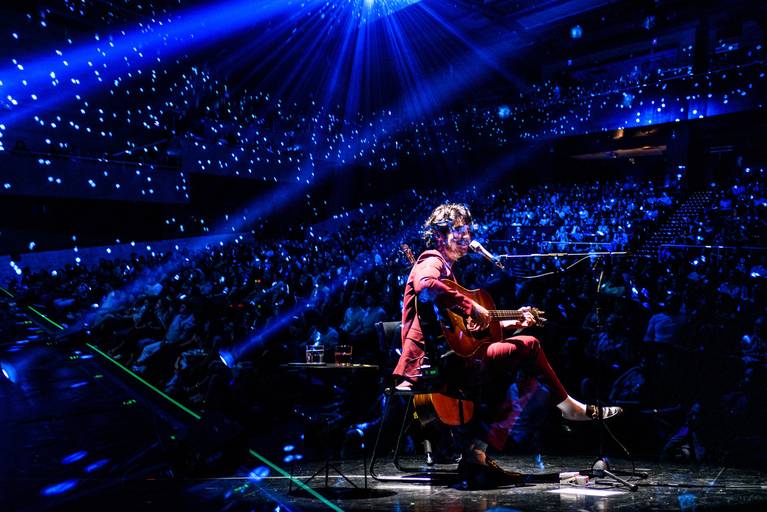 Fotografia de música show Tiago Iorc