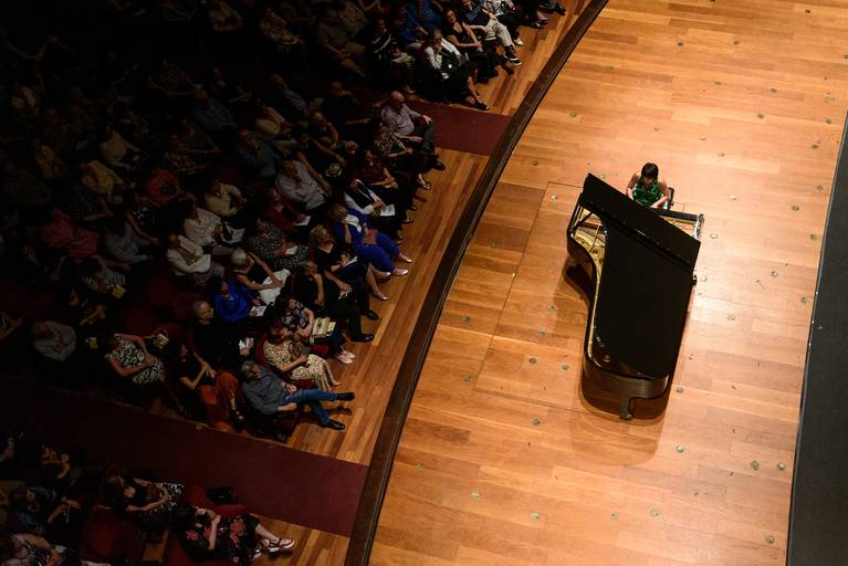 Fotografia de música show concerto Yuja Wang., Theatro Municipal, Rio de Janeiro