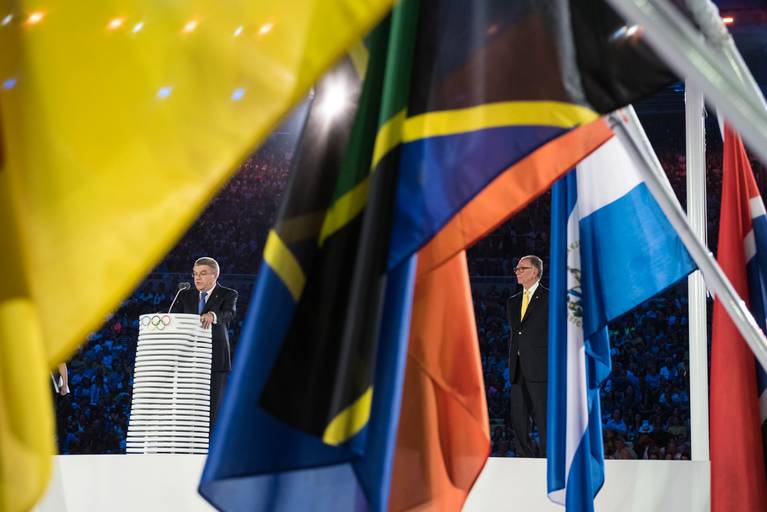 Abertura dos Jogos Olímpicos de 2016 no Maracaná no Rio de Janeiro - Fotografia profissional institucional  e corporativa para empresas e grandes eventos