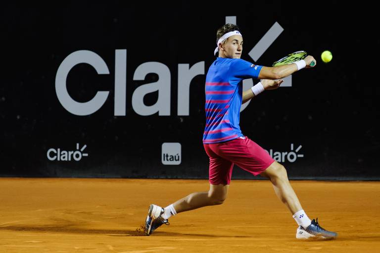 Jogo de tênis do Rio Open realizado no Rio de Janeiro - Fotografia profissional institucional  e corporativa para empresas e grandes eventos