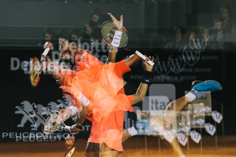 Jogo de tênis do Rio Open realizado no Rio de Janeiro - Fotografia profissional institucional  e corporativa para empresas e grandes eventos