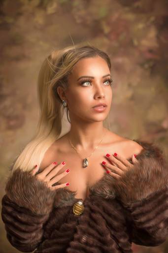 Ensaio Fine art em estúdio Arisha Luna