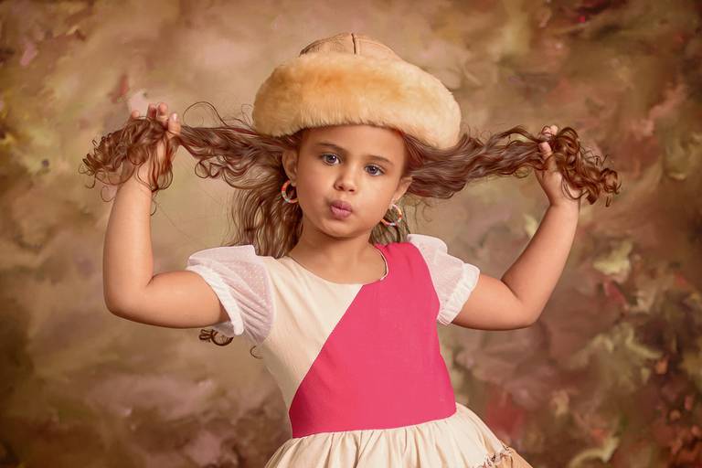 Ensaio Fine art em estúdio Maria Clara