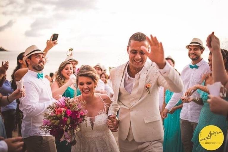 vestido de noiva praia