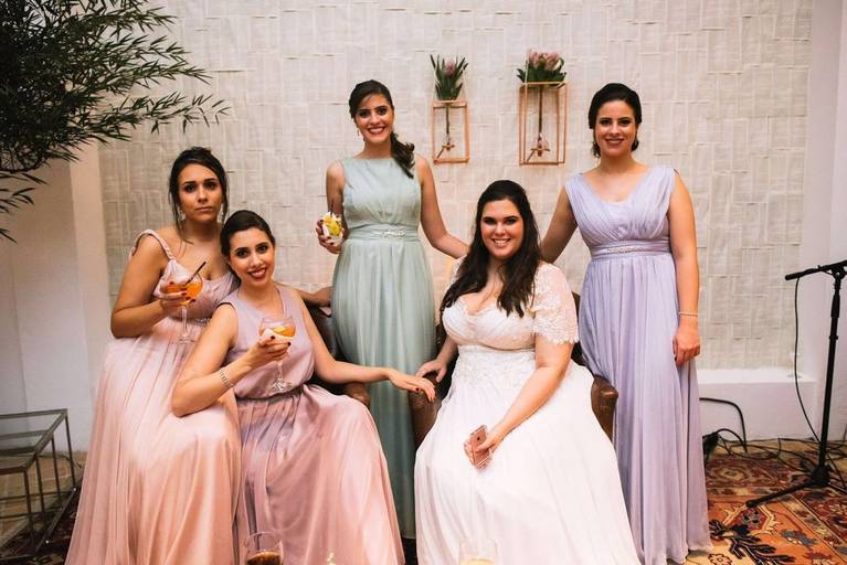 damas de honra madrinhas bridesmaid em tons pastel