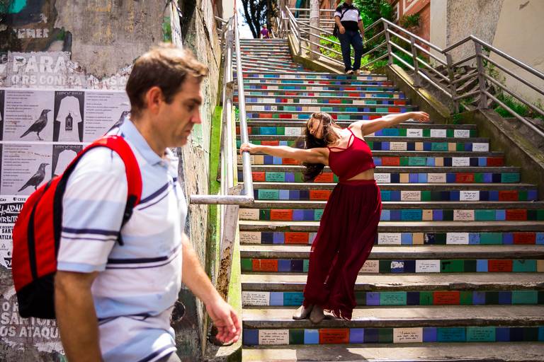 Ensaio com a Bailarina Marla e o Dançarino Aluísio da Escola de Arte Tríade - Porto Alegre RS