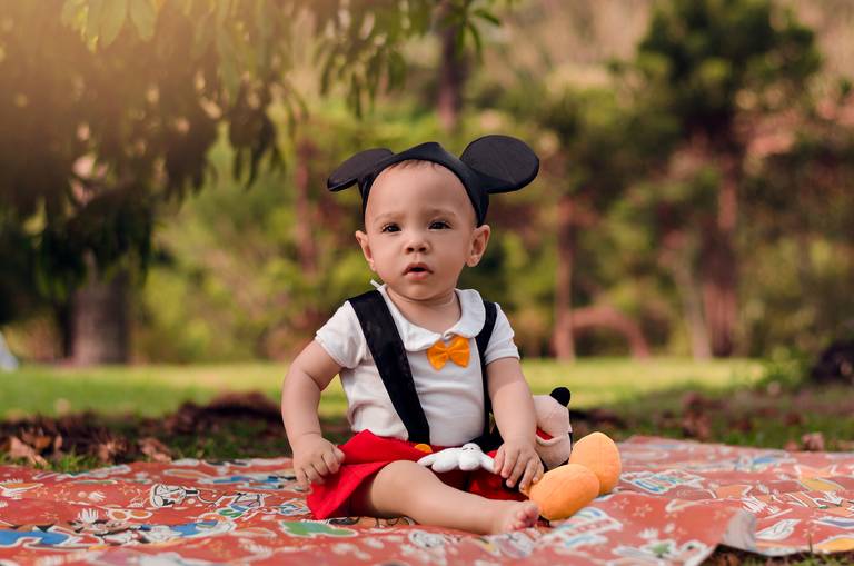 ensaio infantil no parque