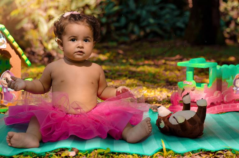 ensaio infantil no parque