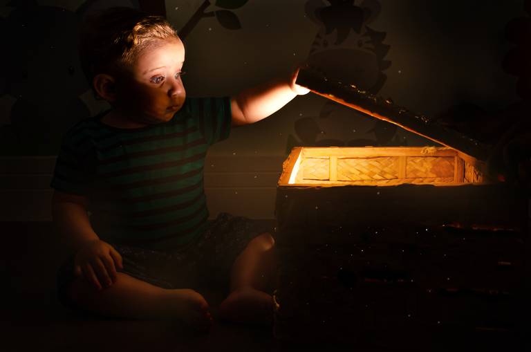 ensaio infantil em casa