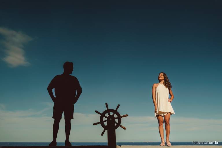 Fotografia de Ensaio Pré-Casamento no Farol de Santa Luzia - Vila Velha - Espírito Santo