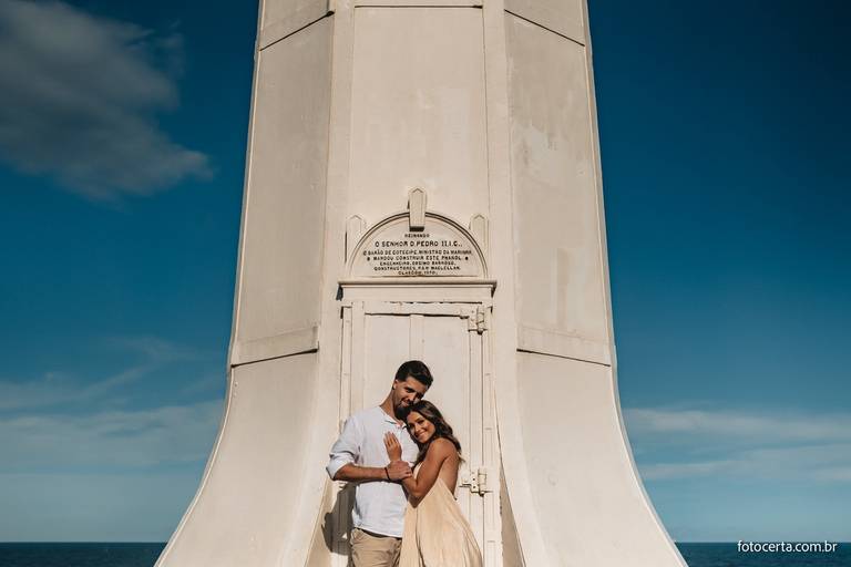 Fotografia de Ensaio Pré-Casamento no Farol de Santa Luzia - Vila Velha - Espírito Santo