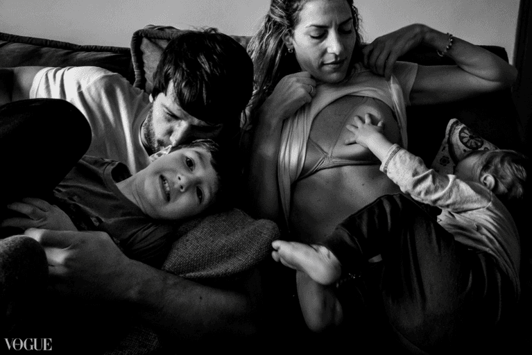 família rotina mãe pai filhos vogue Itália