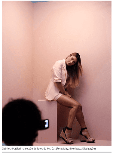 Mr. Cat Gabriela Pugliesi Making Of Shooting por Andre Nicolau Foto Maya Morikawa