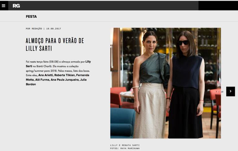 Lilly Sarti comemora preview de verão no Bistrô Charlô em São Paulo Foto Maya Morikawa