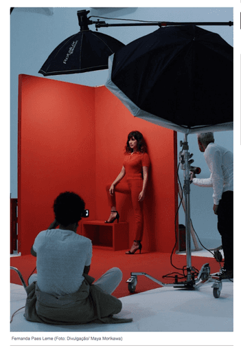 Mr. Cat Fernanda Paes Leme Making Of Shooting por Andre Nicolau Foto Maya Morikawa