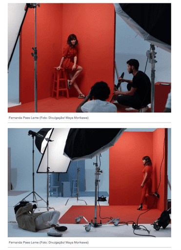 Mr. Cat Fernanda Paes Leme Making Of Shooting por Andre Nicolau Foto por Maya Morikawa