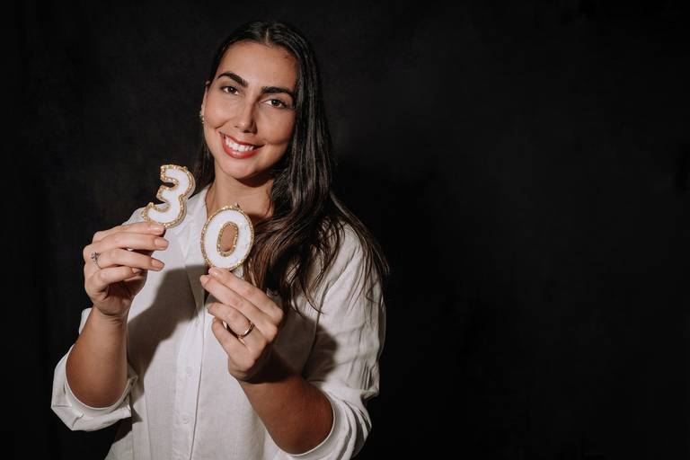 aura photo, ensaio de aniversário