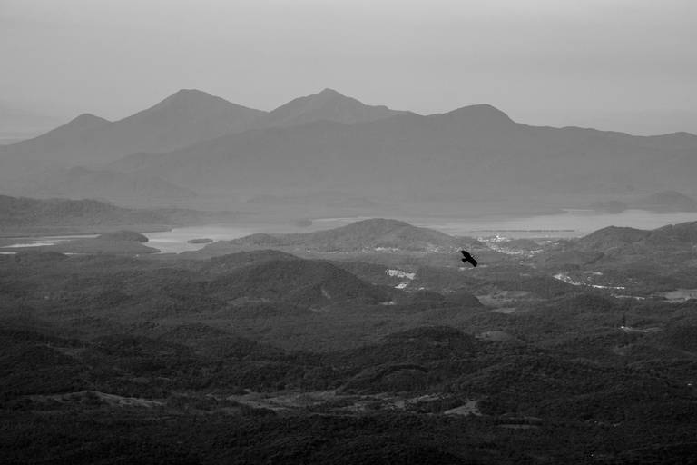 Vista para Antonina e Baía de Paranaguá a partir do Conjunto Marumbi/PR