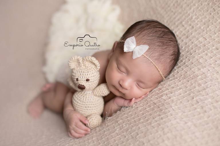 ensaio newborn sp menina ursinho 