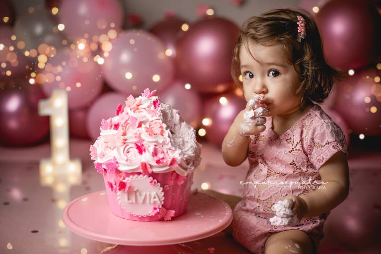 smash the cake menina abc