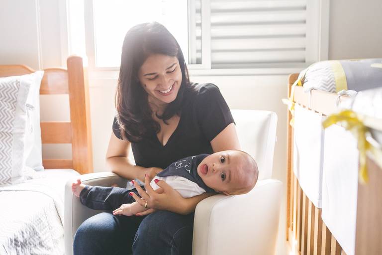 acompanhamento de bebe em casa