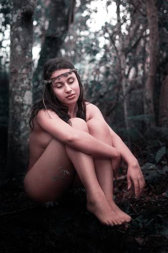 Ensaio de Nu Artístico em Florianopolis. Projeto Floresta Nua de autoria do fotografo Ricardo Zanetta. Beleza natural, empoderamento,poesia, encantamento, naturalidade, liberdade, encontro com a natureza, vida livre, inspiração rainha Aslaug Viking.