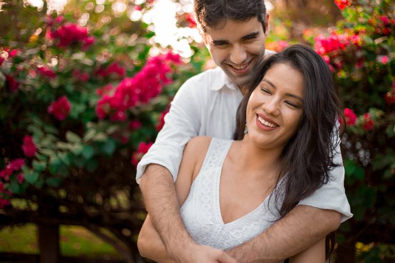 Ensaio de casal no parque vitória es