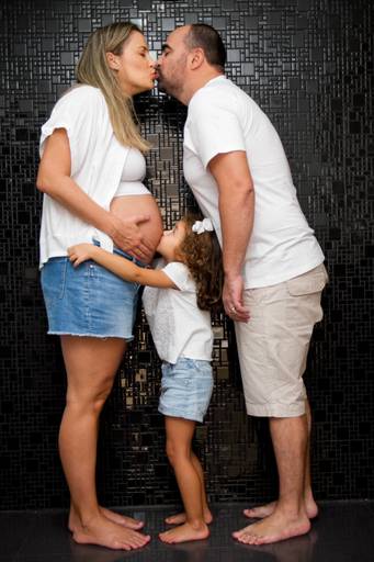 Ensaio de família e gravidez