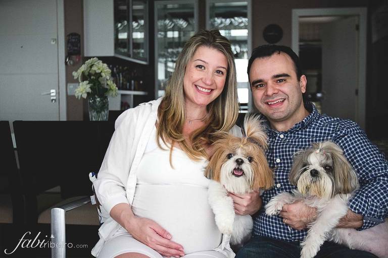 grávida com pets 