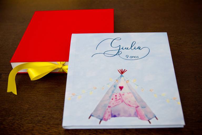 Álbum de festa infantil festa do pijama