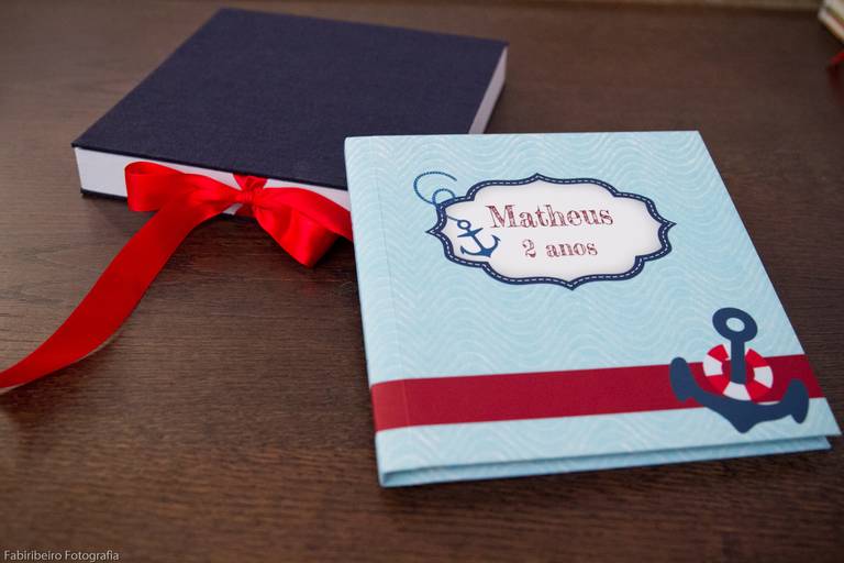 Álbum de festa infantil tema marinheiro