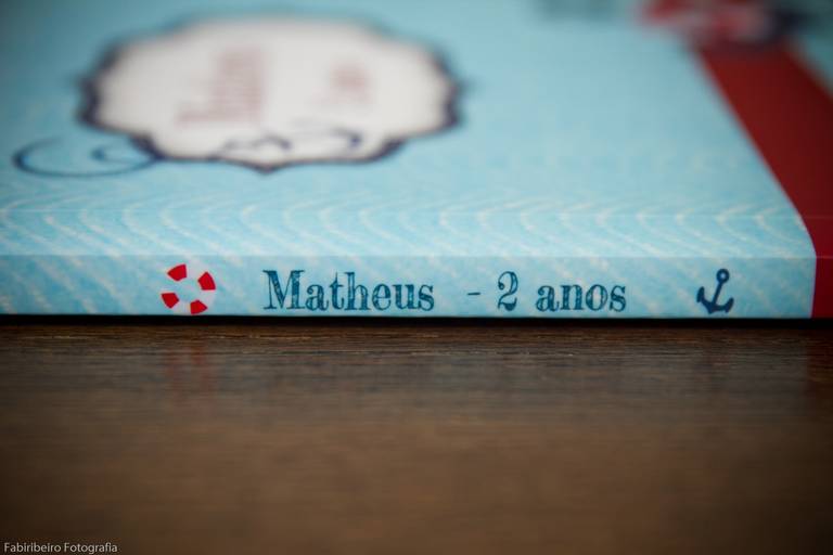 Álbum de festa infantil tema marinheiro