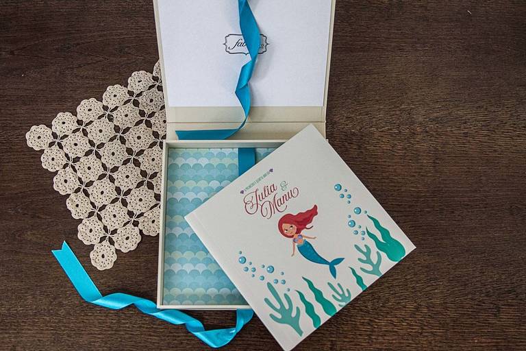 álbum de fotos de festa infantil tema sereia