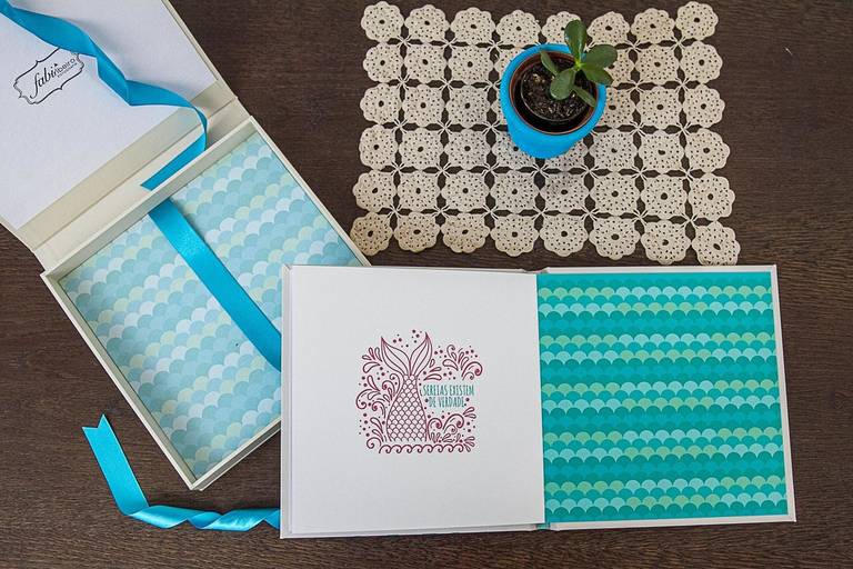 álbum de fotos de festa infantil tema sereia