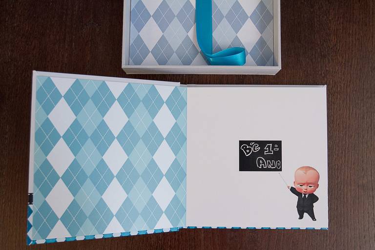 Álbum de festa infantil poderoso chefinho